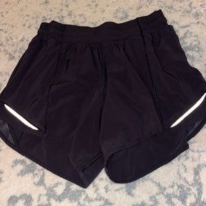 Lululemon black 4inch inseam shorts, size 4